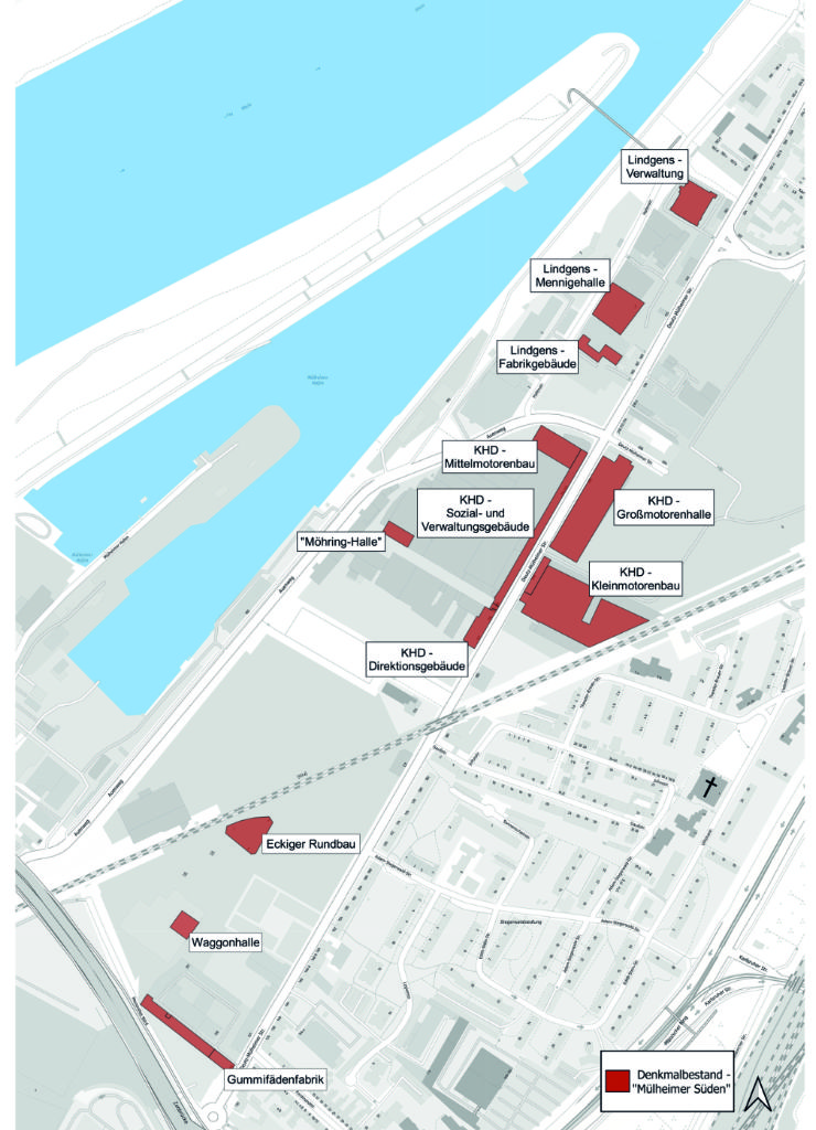 Übersicht Denkmäler im Mülheimer Süden