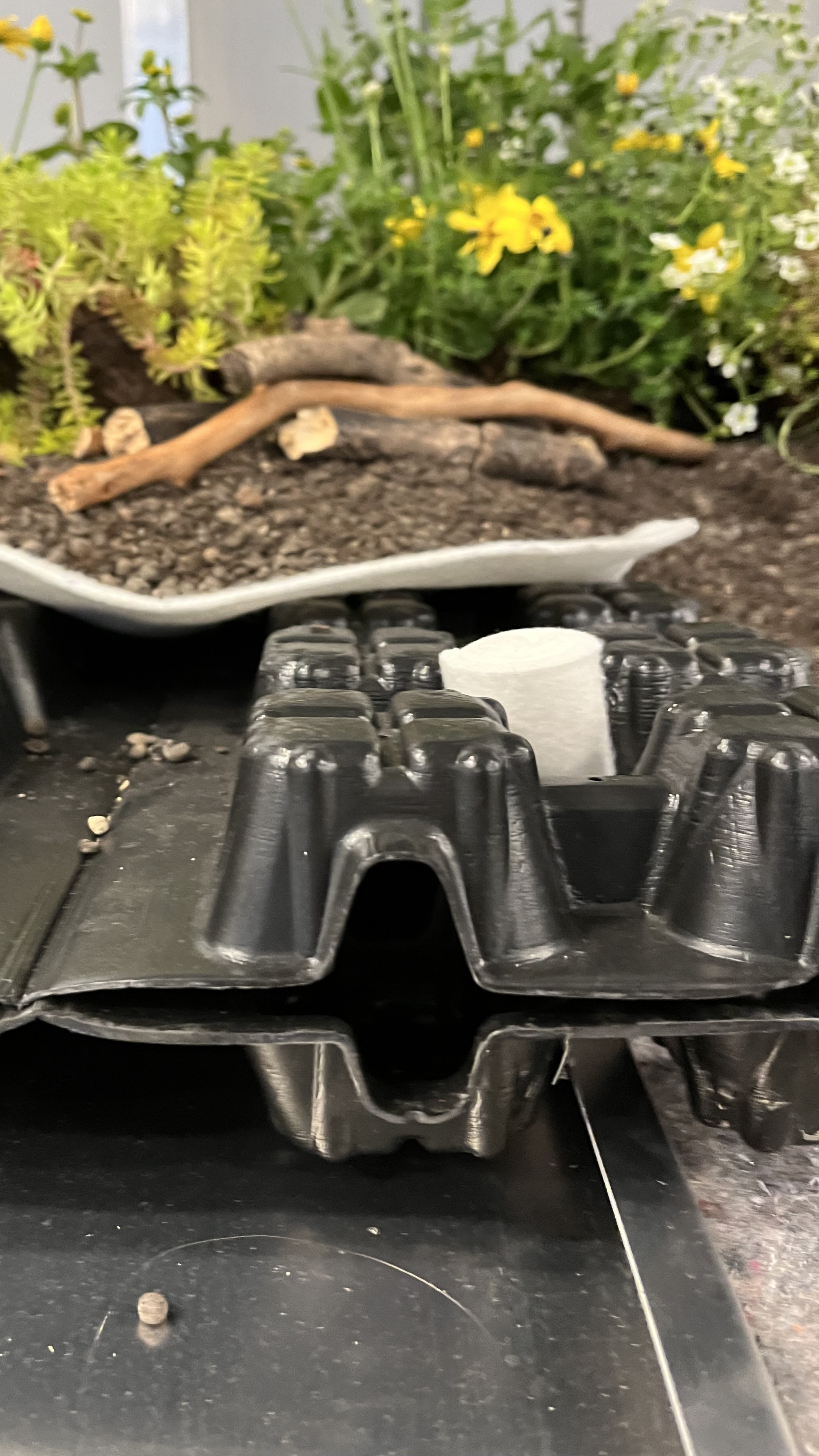 Model das die Wasserspeicherung verdeutlicht