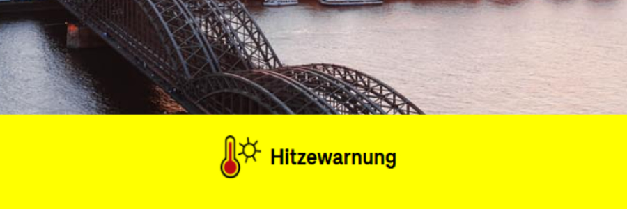 Hitzewarnung Startseite Banner