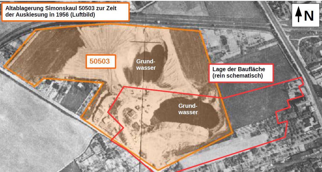Luftbild Altablagerung Simonskaul